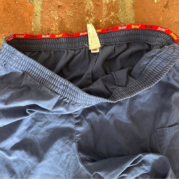 Dickies EDS Signature Women Scrubs Blue Pant Natural Rise Pull-On Size XL - Picture 7 of 16